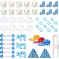 Los mejores  - FemKey 45pcs Kits de Seguridad para Bebés- Cubiertas de Seguridad para Enchufes- Esquinas Anticolisión para Bebés…